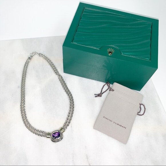 DAVID YURMAN Albion Amethyst Double Wheat Chain - Picture 4 of 7